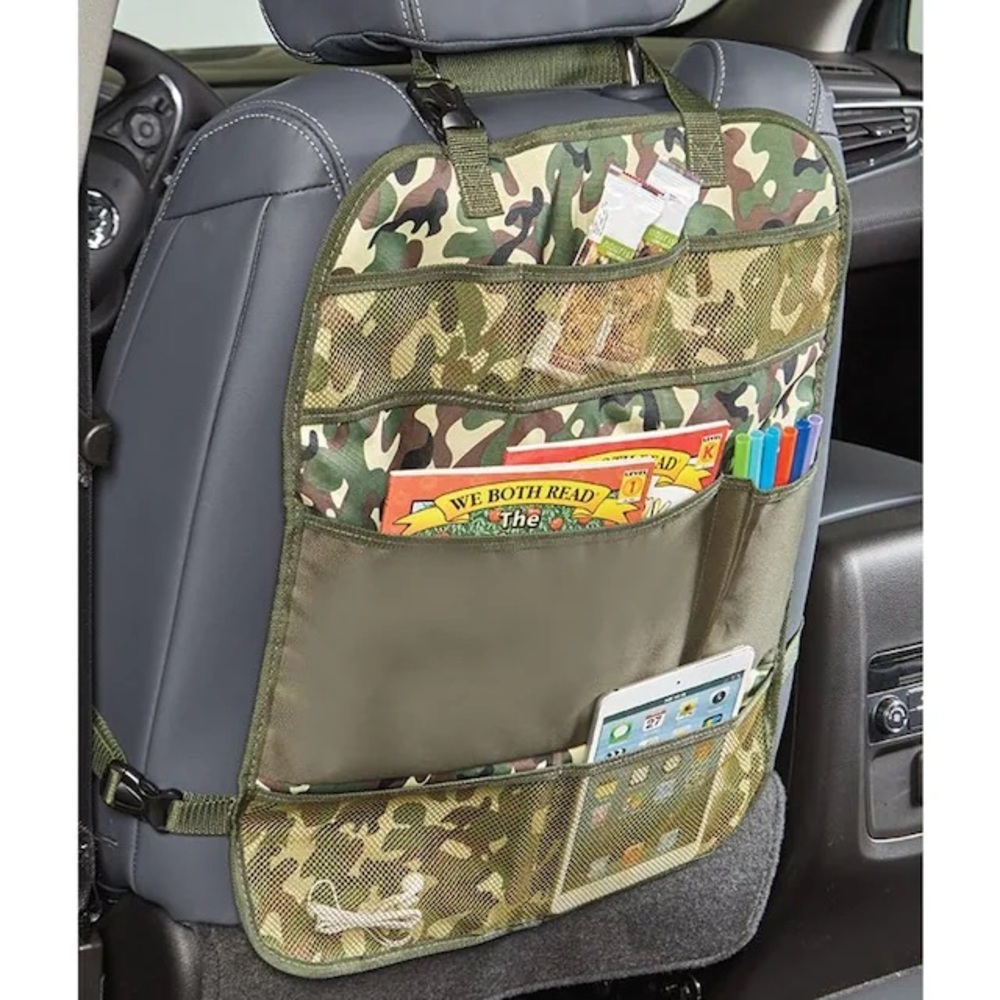 NWT Camo Green Backseat Car Kid Auto Organizers